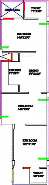 Bahubali Residency IV (2BHK+1T (1,150 sq ft) 1150 sq ft)