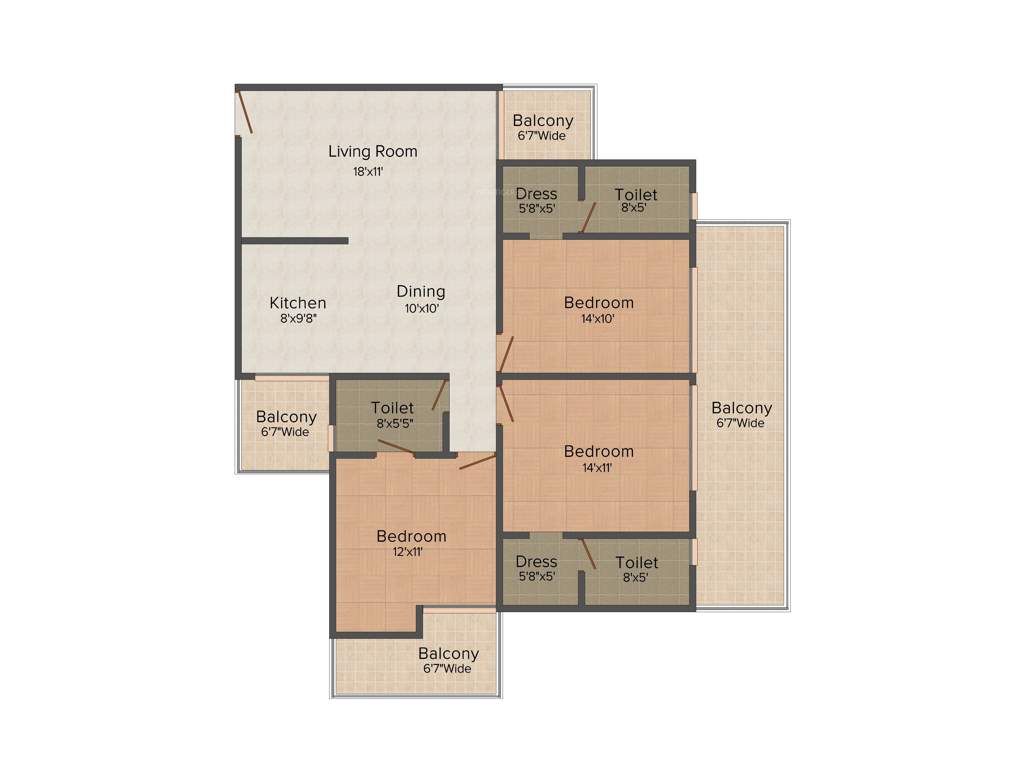 Skardi Greens (3BHK+3T (2,000 sq ft) 2000 sq ft)