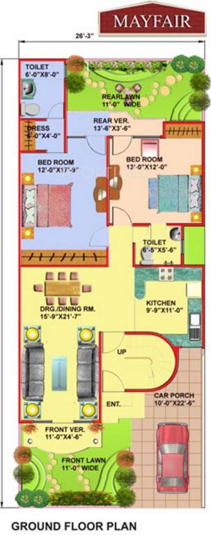  mansionz Floor Plan Ground Floor Plan