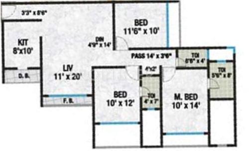 Neha Heena Gaurav Jewels (3BHK+3T (1,500 sq ft) 1500 sq ft)