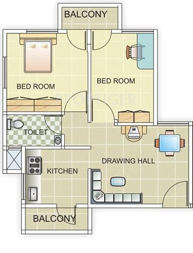 Ashtavinayak Galaxy (2BHK+1T (625 sq ft) 625 sq ft) Ashtavinayak Galaxy (2BHK+1T (625 sq ft) 625 sq ft)