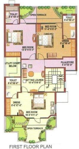 Eldeco Mansionz Villa (6BHK+6T (3,180 sq ft) + Study Room 3180 sq ft)