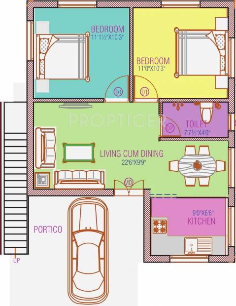 Avalon Breeze County (2BHK+1T (650 sq ft) 650 sq ft)