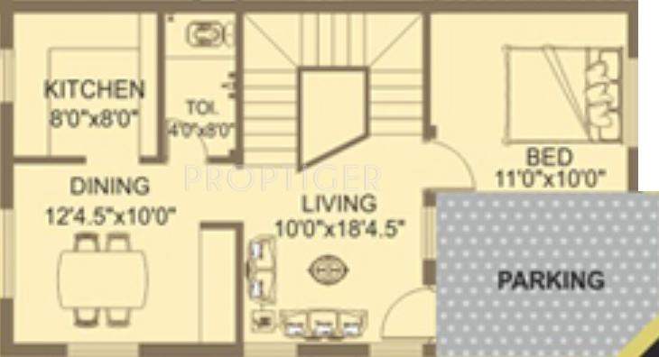 SRM Rudra (3BHK+3T (1,719 sq ft) 1719 sq ft)