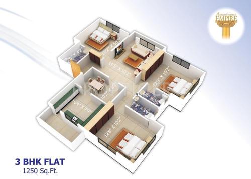 Ashtavinayak Estate Jamtha (3BHK+3T (1,250 sq ft) 1250 sq ft)