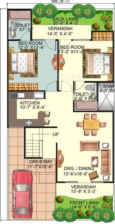 Eldeco County (4BHK+3T (1,925 sq ft) 1925 sq ft)