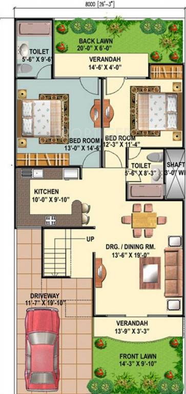Eldeco County (4BHK+3T (2,018 sq ft) 2018 sq ft)