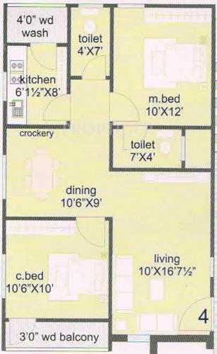 Girija Siva Sai Enclave (2BHK+2T (915 sq ft) 915 sq ft) Girija Siva Sai Enclave (2BHK+2T (915 sq ft) 915 sq ft)