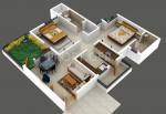 Ashtavinayak Empire (2BHK+2T (1,100 sq ft) 1100 sq ft)