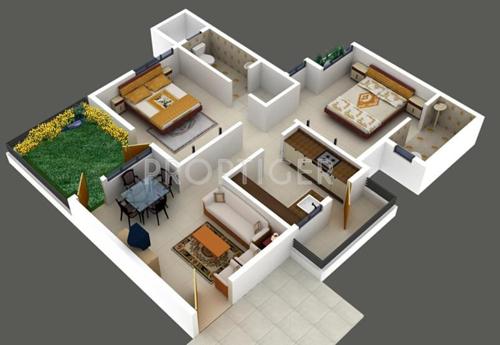 Ashtavinayak Empire (2BHK+2T (1,100 sq ft) 1100 sq ft)