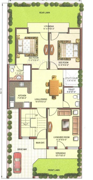 Eldeco Mayfair Villas (5BHK+4T (2,220 sq ft) 2220 sq ft)
