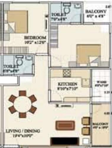 Vastu Siddhanta Niketan (2BHK+2T (1,113 sq ft) 1113 sq ft) Vastu Siddhanta Niketan (2BHK+2T (1,113 sq ft) 1113 sq ft)