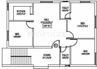 Vesta Eesha (3BHK+3T (1,037 sq ft) 1037 sq ft) Vesta Eesha (3BHK+3T (1,037 sq ft) 1037 sq ft)