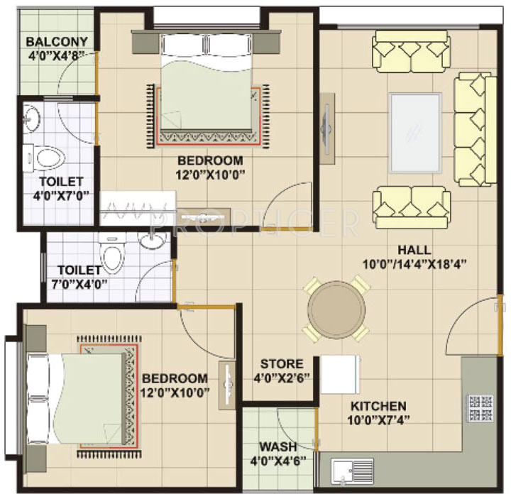 vastu group platinum paradise tower floor plan 2bhk 2t 916 sq ft 544483