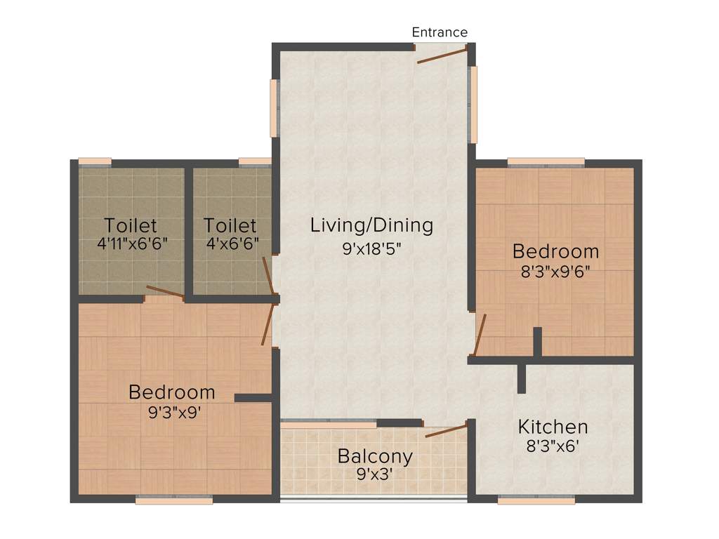 Annai Arisha (2BHK+2T (640 sq ft) 640 sq ft)