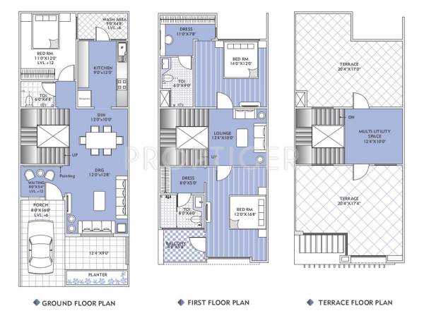 SS Infinitus Villa (3BHK+3T (2,280 sq ft) 2280 sq ft)