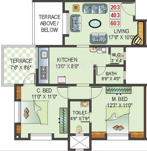 ACME Veronica Park (2BHK+2T (900 sq ft) 900 sq ft) ACME Veronica Park (2BHK+2T (900 sq ft) 900 sq ft)