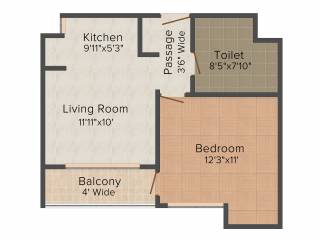 Paarth NU (1BHK+1T (785 sq ft) 785 sq ft) Paarth NU (1BHK+1T (785 sq ft) 785 sq ft)