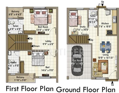 Annai Ahalyaa (3BHK+3T (1,290 sq ft) Study Room 1290 sq ft) Annai Ahalyaa (3BHK+3T (1,290 sq ft) Study Room 1290 sq ft)