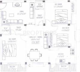 Aswin Aswin Eve (3BHK+2T (1,250 sq ft) 1250 sq ft)