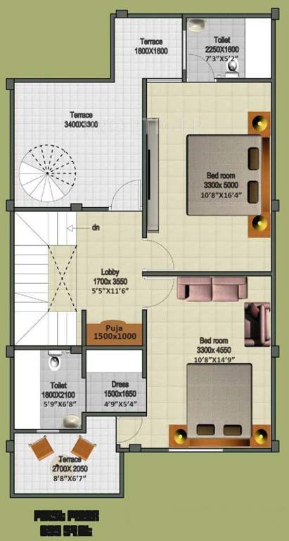 Seac Seac City Villa (3BHK+3T (1,563 sq ft) 1563 sq ft)