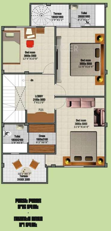 Seac Seac City Villa (4BHK+4T (2,067 sq ft) 2067 sq ft)