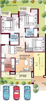 Parsvnath Prerna (3BHK+2T (1,128 sq ft) 1128 sq ft)
