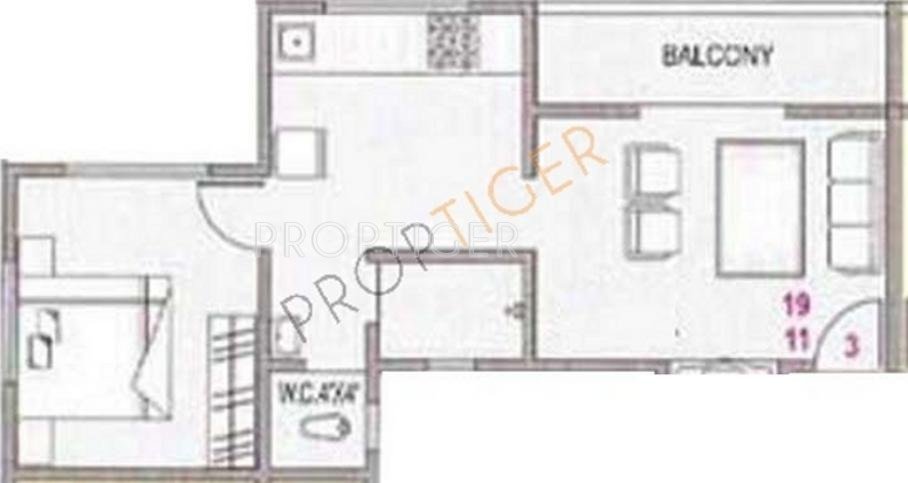 Sumeru Vaijnath (1BHK+1T (655 sq ft) 655 sq ft)