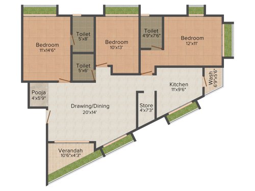 Purohit Sopan Life Style (3BHK+3T (1,850 sq ft) 1850 sq ft) Purohit Sopan Life Style (3BHK+3T (1,850 sq ft) 1850 sq ft)