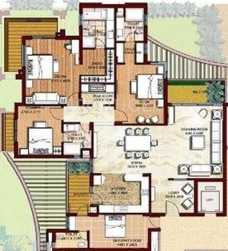Parsvnath Prideasia (3BHK+4T (2,900 sq ft) + Servant Room 2900 sq ft) Parsvnath Prideasia (3BHK+4T (2,900 sq ft) + Servant Room 2900 sq ft)