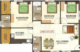 NSR Brindavan Annex (3BHK+3T (1,441 sq ft) 1441 sq ft) NSR Brindavan Annex (3BHK+3T (1,441 sq ft) 1441 sq ft)