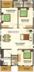 NSR Brindavan Annex (3BHK+3T (1,523 sq ft) 1523 sq ft) NSR Brindavan Annex (3BHK+3T (1,523 sq ft) 1523 sq ft)