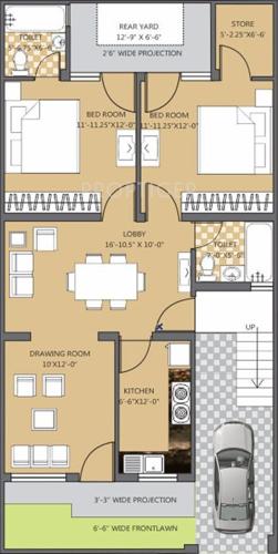 Deeksha KCR Town Vilas (2BHK+2T (1,308 sq ft) 1308 sq ft)