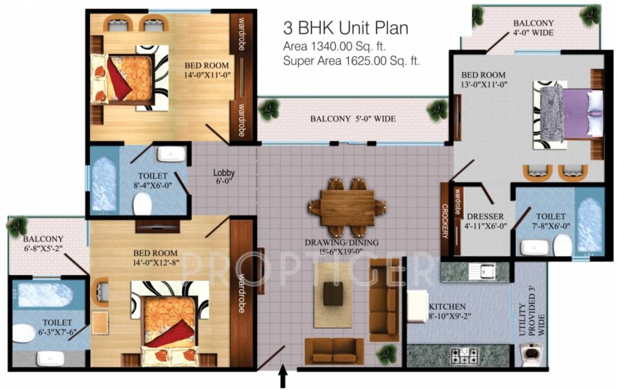 Kanchhal Rose Heights (3BHK+3T (1,625 sq ft) 1625 sq ft) Kanchhal Rose Heights (3BHK+3T (1,625 sq ft) 1625 sq ft)