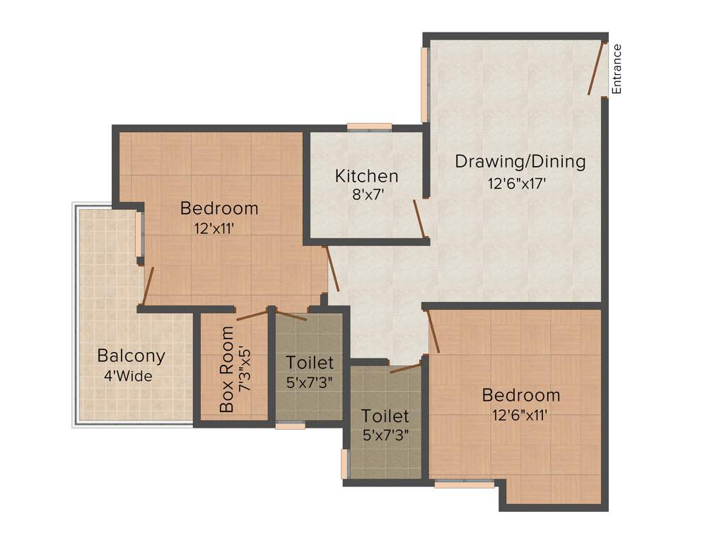 Deeksha Shri Bankey Bihari Dham (2BHK+2T (1,211 sq ft) 1211 sq ft)