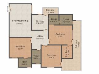 Deeksha Shri Bankey Bihari Dham (3BHK+3T (1,676 sq ft) 1676 sq ft)