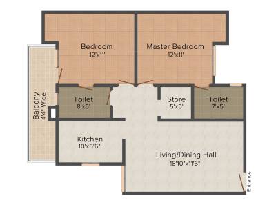 Deeksha Dwarika (2BHK+2T (1,252 sq ft) 1252 sq ft) Deeksha Dwarika (2BHK+2T (1,252 sq ft) 1252 sq ft)