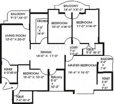 Mariners Mariners Home (4BHK+4T (2,450 sq ft) 2450 sq ft)