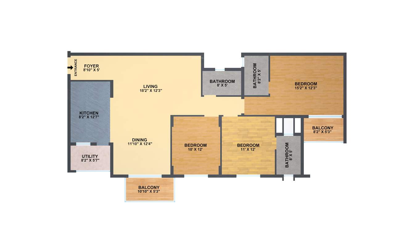 Sumadhura Shikharam (3BHK+3T (1,740 sq ft) 1740 sq ft)