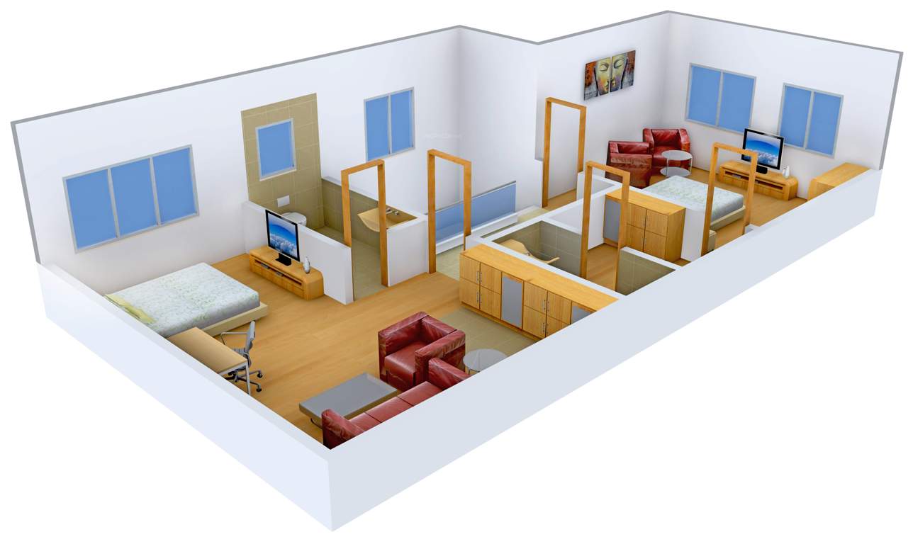 DSL Infrastructure And Space Developers Fortune Villas (3BHK+3T (1,852 sq ft) 1852 sq ft)