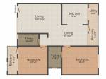 Brahma Cyprus Oak (2BHK+2T (1,165 sq ft) 1165 sq ft)
