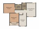 Thanekar Hillcrest (2BHK+2T (890 sq ft) 890 sq ft)