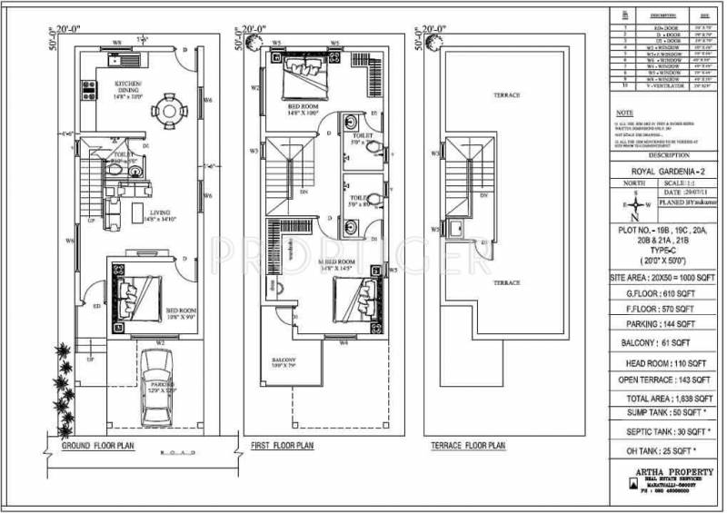 Artha Royal Gardenia (3BHK+3T (1,638 sq ft) 1638 sq ft)