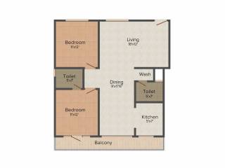 V2 Poorvi Enclave (2BHK+2T (1,290 sq ft) 1290 sq ft) V2 Poorvi Enclave (2BHK+2T (1,290 sq ft) 1290 sq ft)