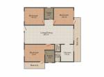 V2 Poorvi Enclave (3BHK+3T (1,398 sq ft) 1398 sq ft)