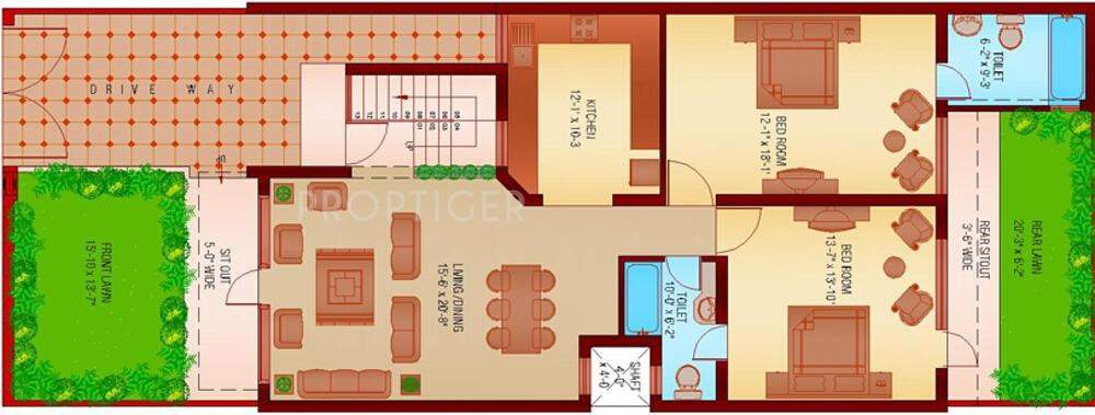 Sanfran Green Homes City (3BHK+3T (1,435 sq ft) 1435 sq ft)