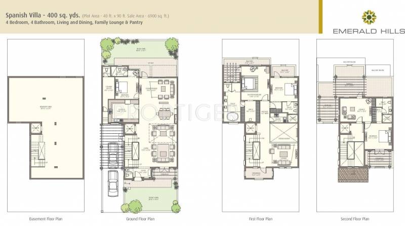 Emaar Spanish Villa (4BHK+4T (6,900 sq ft)   Servant Room 6900 sq ft)