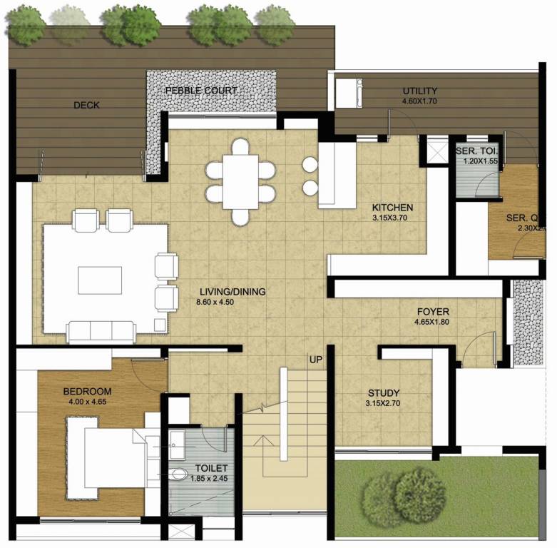 Value Willow Farm (3BHK+3T (4,285 sq ft)   Study Room 4285 sq ft)