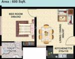 Sreepathi Indraprastha (1BHK+1T (600 sq ft) 600 sq ft)