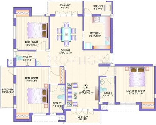 KCee Sri Vidya (3BHK+3T (1,550 sq ft) 1550 sq ft) KCee Sri Vidya (3BHK+3T (1,550 sq ft) 1550 sq ft)